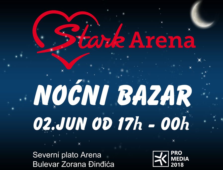 Arena noćni bazar 2. juna u Beogradu