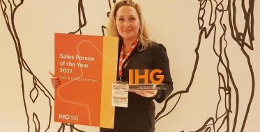 Jelena Mihajlović - najbolji menadžer prodaje IHG u centralnoj i istočnoj Evropi!
