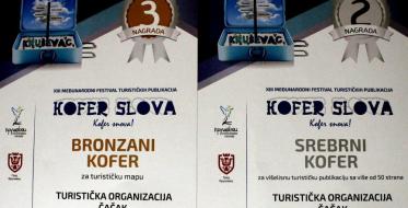 Dve nagrade za publikacije Turističke organizacije Čačka