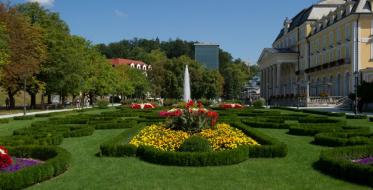 Rogaška Slatina - park; arhiva hotela Atlantida