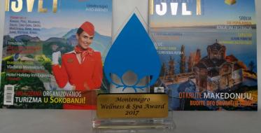Turistički Svet dobitnik nagrade Montenegro Wellness & Spa Award 2017