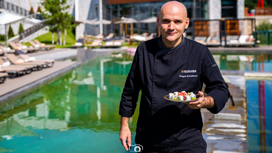 Dragan Karađinović, šef kuhinje hotela Ramonda