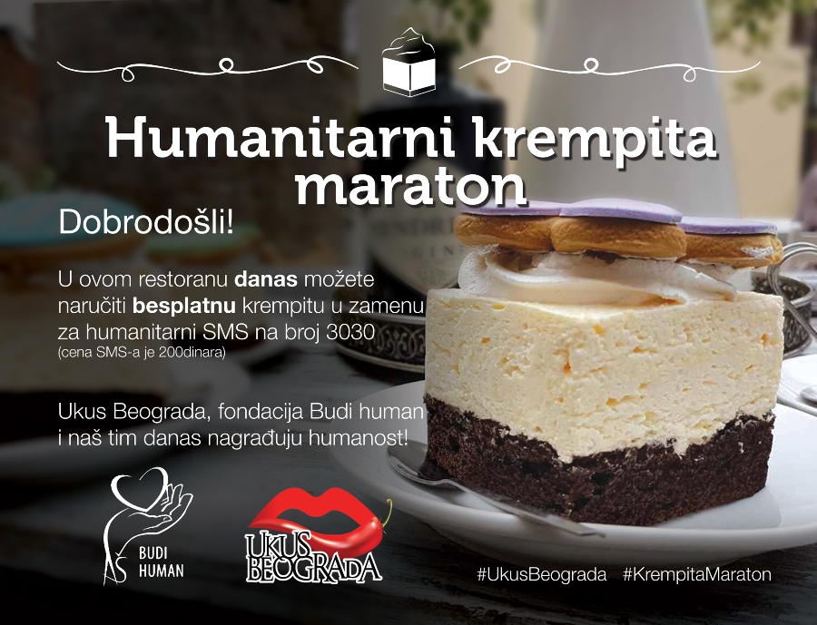 Treći humanitarni 'Krempita maraton' 20. aprila u Beogradu