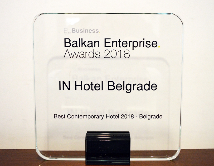 Beogradskom IN hotelu priznanje Best Contemporary Hotel za 2018.