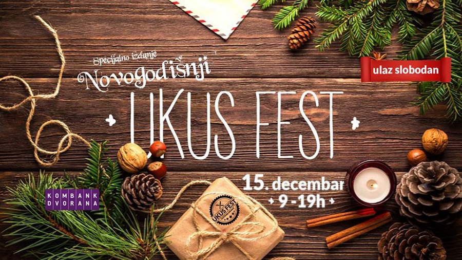 Novogodišnji Ukus Fest 15. decembra u Kombank dvorani